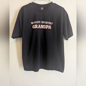 World's Greatest Grandpa Navy Blue T-shirt